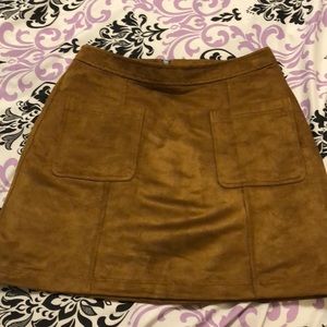 Suede Skirt
